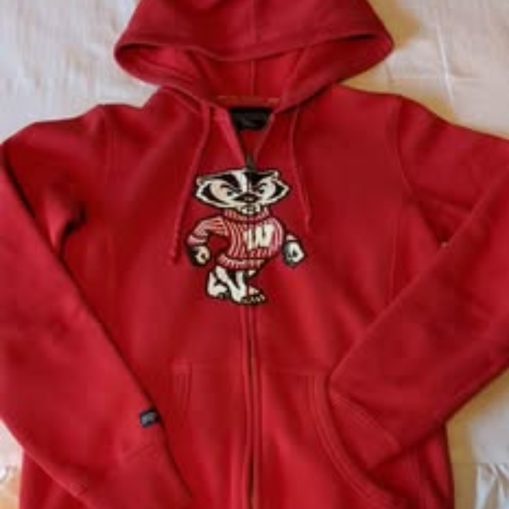 Jansport Wisconsin Bucky full zip hoody S